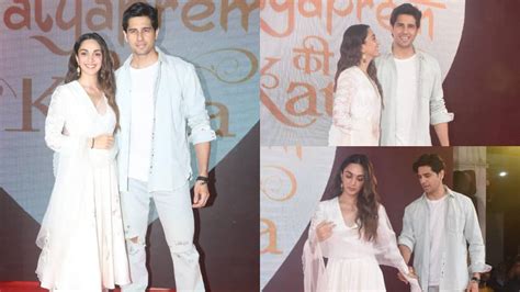 Kiara Advani Sidharth Malhotra Walk Together With Love Towards Their