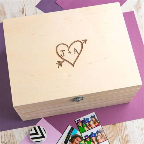 Personalised Wooden Memory Box For Couples By Dust And Things