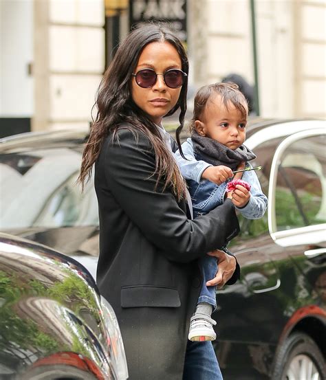 Zoe Saldana Steps Out With Her Rarely Photographed Twins Cy And Bowie