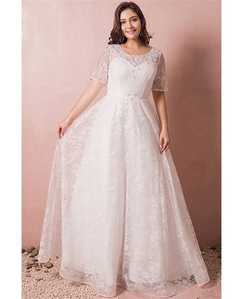 Cheap Plus Size Wedding Dresses With Sleeves As Is Plus Size Long