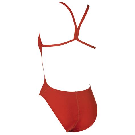 Arena Red Solid Light Tech High Leg Swimsuit In Sizes 26 42
