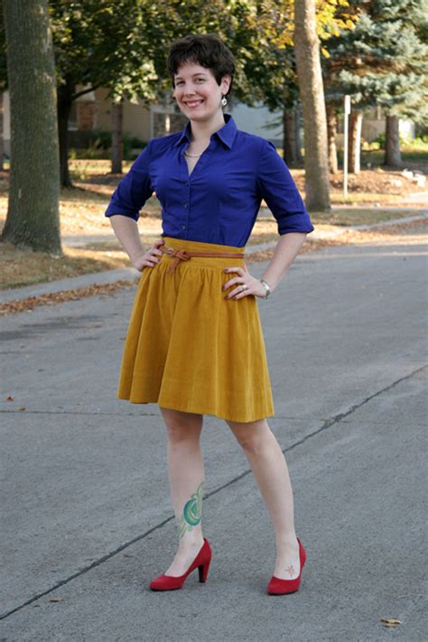 Mustard Skirt | DressedUpGirl.com
