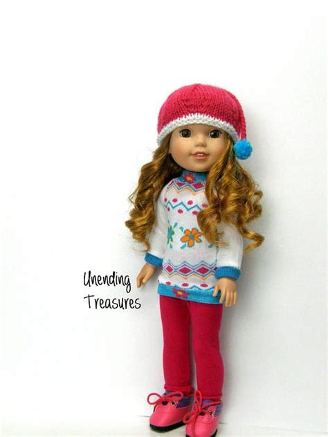 14 Inch Doll Clothes Made To Fit Like Wellie Wisher Doll Ski Sweater