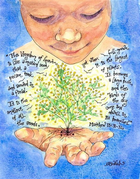 Mustard Seed Parable Scripture Art Print Catechesis Of The Good
