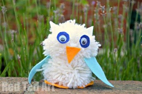 Pom Pom Owl Craft And 10 Gorgeous Owl Books Red Ted Art