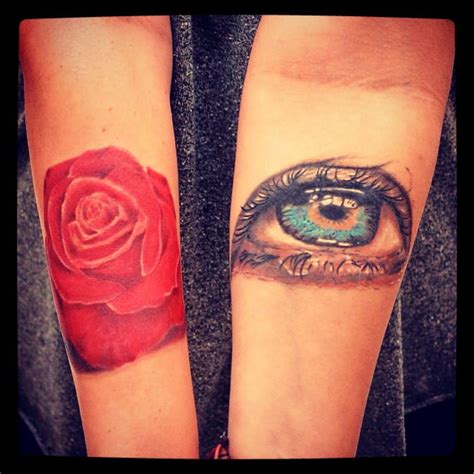 Eye And Rose Tattoos Watercolor Tattoo Ink