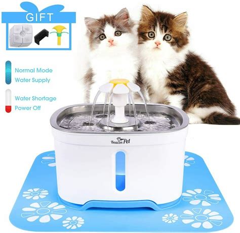 Beacon Pet Water Fountain 84oz24l Automatic Cat Fountain Stainless