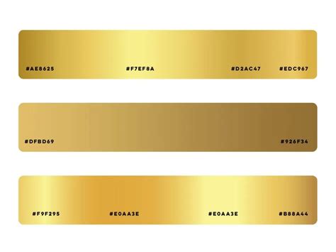 Gold Gradient Color Code Amazing Photoshop Gradient Colors Design