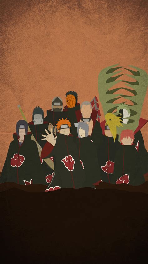 We hope you enjoy our growing collection of hd images to use as a background or home screen for your smartphone or computer. The Akatsuki Minimal Mobile Wallpaper : Naruto