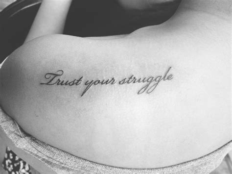 Trust Your Struggle Tattoo Rib Tattoos For Women Quotes Wrist Tattoos