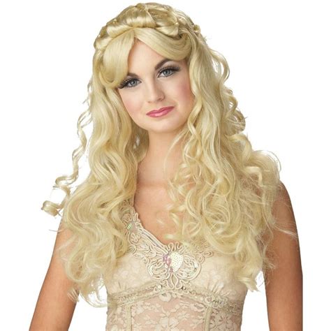 Wig Princess Blonde Costume Wigs Halloween Wigs Long Blonde Wig