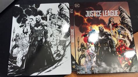 Justice League 4k Blu Ray Jim Lee Cover Steelbook Unboxing Best Buy