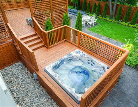 15 Stunning Hot Tub Landscaping Ideas Hot Tub Deck Hot Tub Landscaping Hot Tub Outdoor
