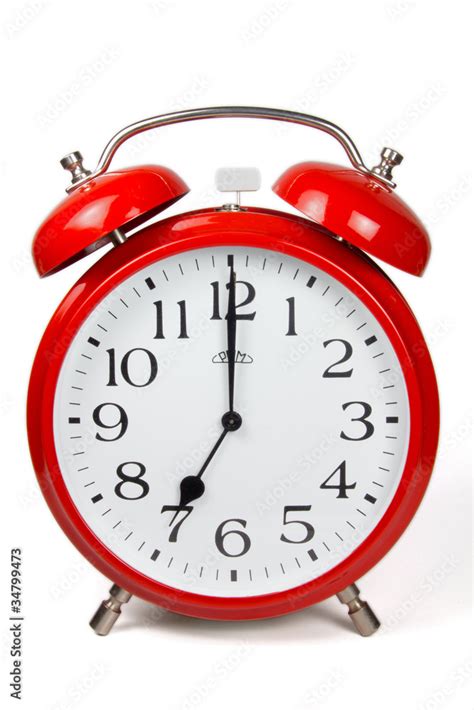 Wecker 7 Uhr Seven A Clock Stock Foto Adobe Stock