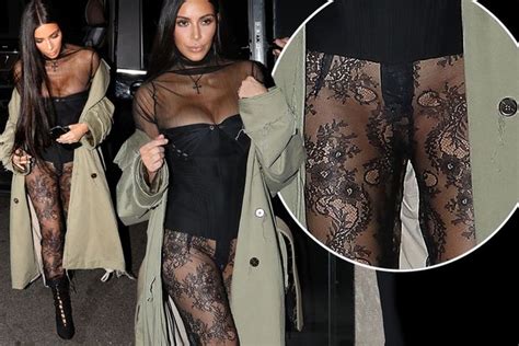 Is This Kim Kardashians Most Daring Outfit Yet Star Almost Shows Her