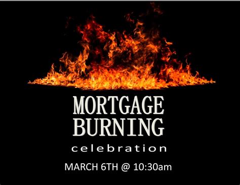 Mortgage Burning Celebration Bulletin Lutheran Church Of Our Saviour