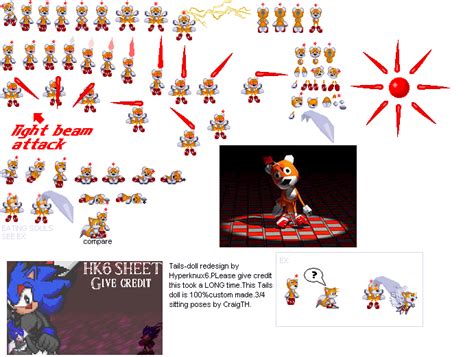 Tails Doll Sprite Sheet