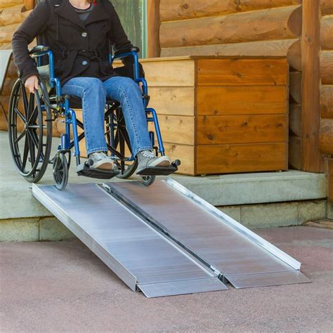 5 L X 30 W Silver Spring Aluminum Single Fold Wheelchair Ramp 700