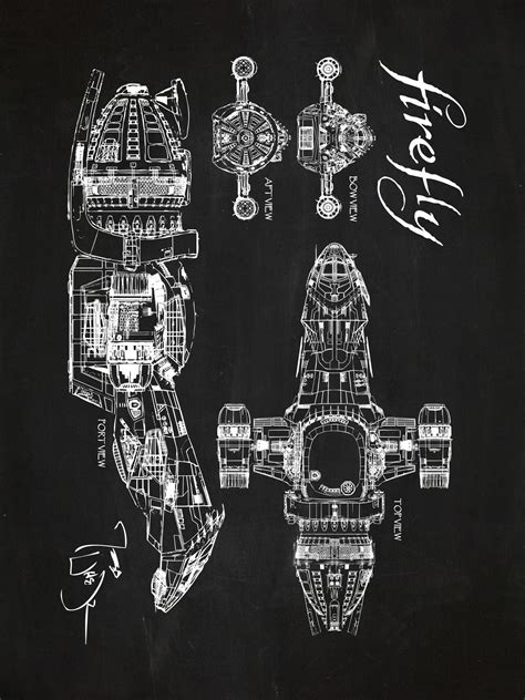 Firefly Serenity Ship Blueprints