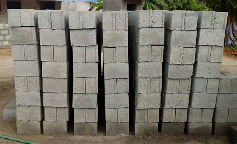 6 Inch Mould Hollow Bricks होलो ब्लॉक खोखले ब्लॉक In Erode Ana