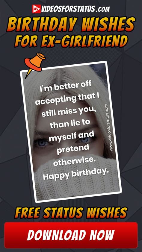 Your plump lips and big blue eyes fascinated me at first sight! Happy Birthday wishes for Ex Girlfriend emotional heart touching status in 2020 | Birthday ...
