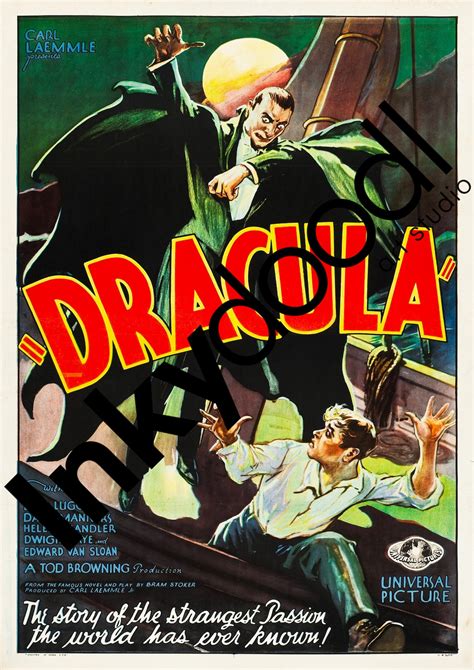 Dracula movie poster Original 1931 poster reprint Print | Etsy