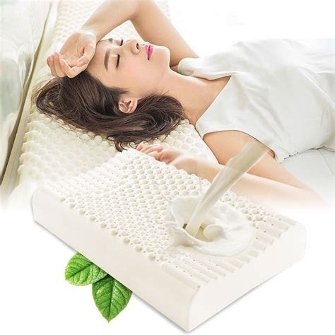 Jelly Pillow Natural Latex Orthopedic Pillows Massage Sleeping Thailand Latex Pillows Neck