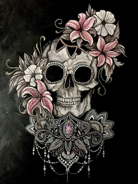 Share More Than 76 Rose Skull Tattoo Esthdonghoadian