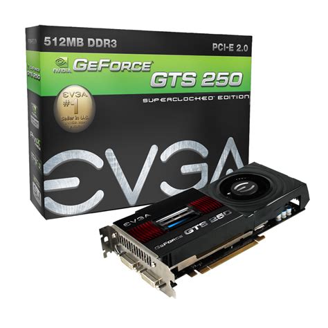 Evga Releases Four Geforce Gts 250 Cards With 512 Mb And 1024 Mb Gddr3