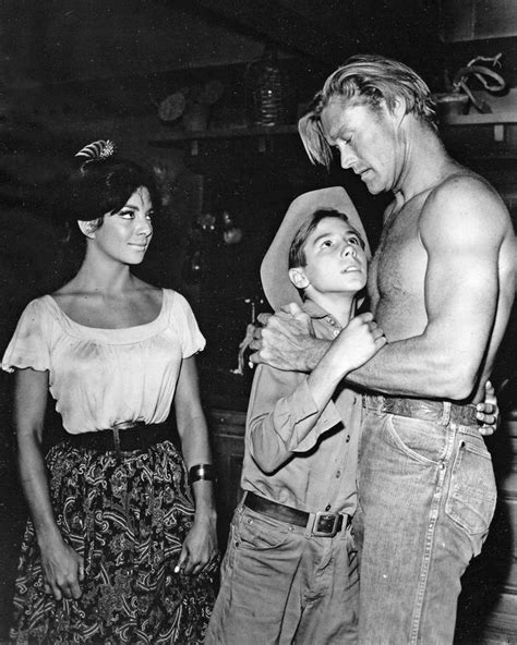 The Rifleman Chuck Connors Shirtless Hugging Johnny Crawford In Pinterest The O