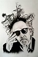 Tim Burton Bleistift Portrait Zeichnung Druck - Etsy.de | Pencil ...