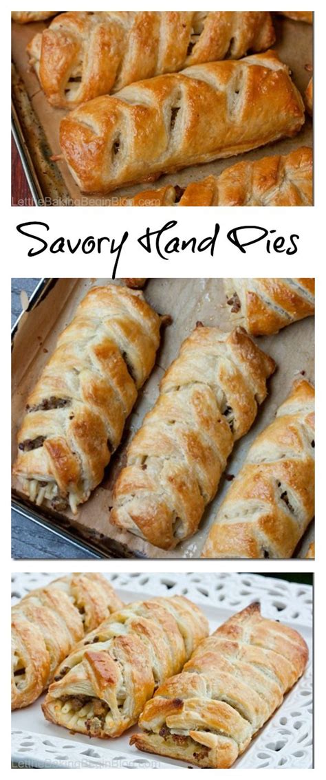 Savory Meat Hand Pies Flaky Crust With Juicy Meat Filling By