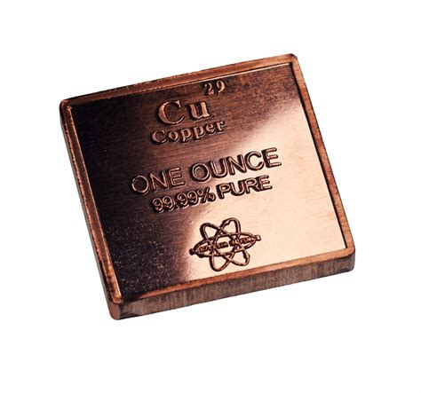 Copper 9999 1 Oz Bar — Luciteria