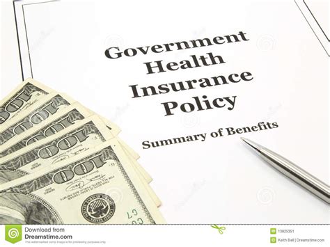 The federal health insurance marketplace, healthcare.gov, helps individuals and families shop for and choosing a health insurance plan can be complicated. Government Health Insurance Policy And Cash Stock Image - Image of bills, statement: 13825351