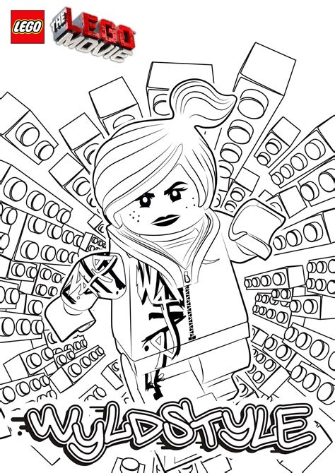 Wyldstyle in the lego movie lucy, usually referred to as wyldstyle1, is a master builder and the deuteragonist of the lego movie in 2014, along 1 background 1.1 lego dimensions 2 lego.com description 2.1 minifigures description 2.2 minifigures description 3 stats 4 appearances 4.1 movie. The LEGO Movie Coloring Pages - lego-minifigures | Lego ...