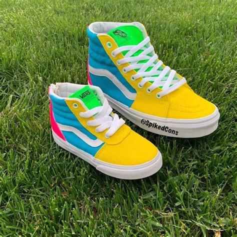 Nice Mommy And Me Custom Vans —check Out Spikedcons Vans Customvans