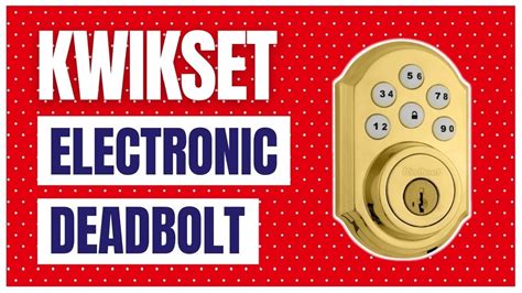 Kwikset 909 Smartcode Electronic Deadbolt Featuring Smartkey Youtube
