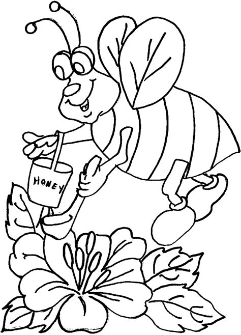 Free Honey Bee Coloring Pages Download Free Honey Bee Coloring Pages