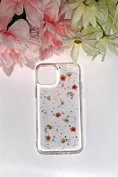 Clear Flower Phone Case Etsy