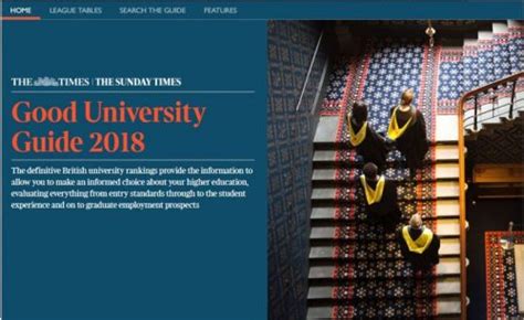 The Times Good University Guide 2018 School Of Psychology