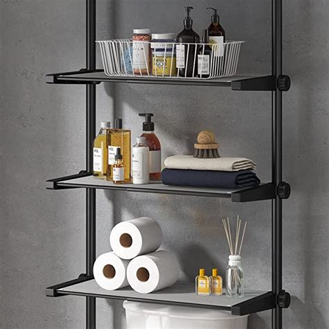 Allzone Bathroom Organizer Over The Toilet Storage 4 Tier Adjustable