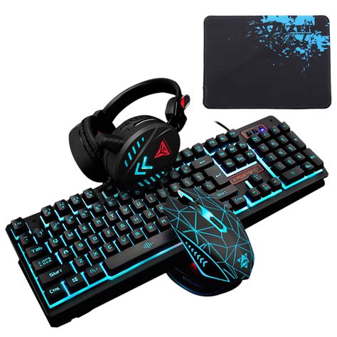 Gaming Keyboard And Mouse Combo With Headset K59 Rgb Backlit 3 Colors