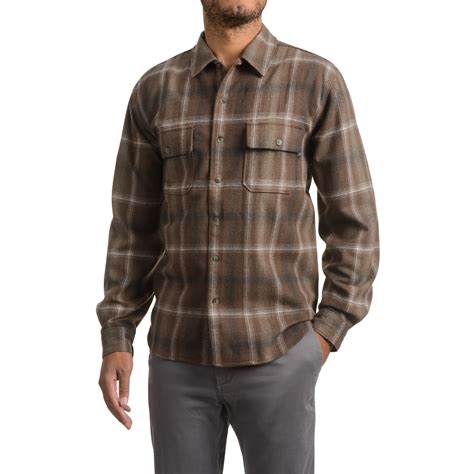 Woolrich Bering Plaid Wool Shirt For Men