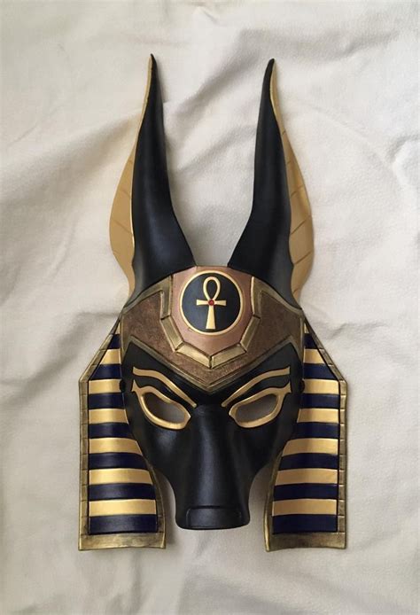 Made To Order Egyptian Jackal Anubis Leather Mask Underworld Etsy In