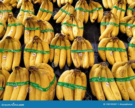 Bananas Are Being Sold On The Display Table Editorial Photography