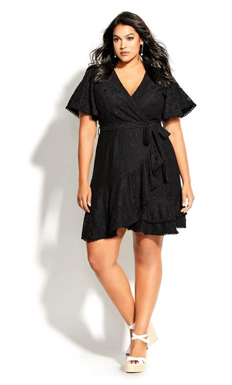 City Chic Sweet Love Lace Dress In Black Save 41 Lyst