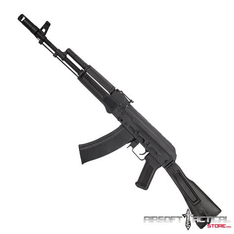 Ak Series Ak 74m Aeg Airsoft Rifle W Foldable Stock Color Black By