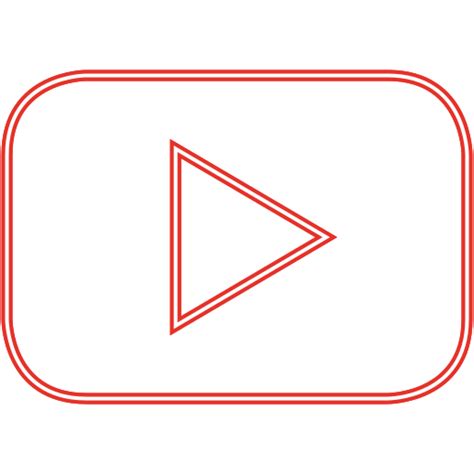 Neon Blue Youtube Logo Transparent