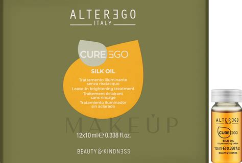 alter ego cureego silk oil leave in illuminating treatment illuminating ampoule for unruly