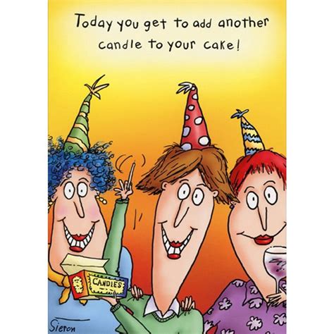 add another candle funny 80th birthday card for her